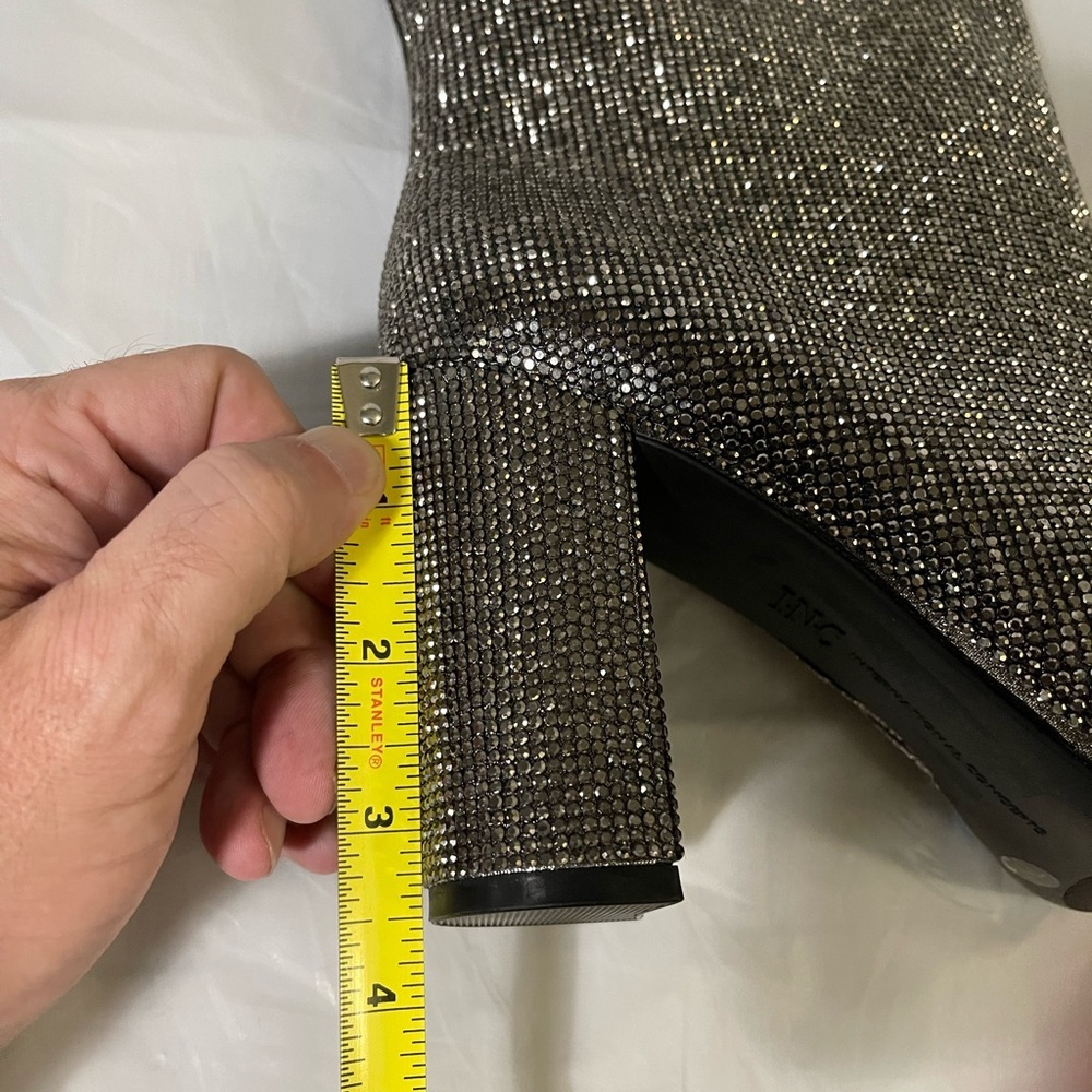 Inc international concepts women’s pewter crystal boots size 7 - Picture 7 of 10
